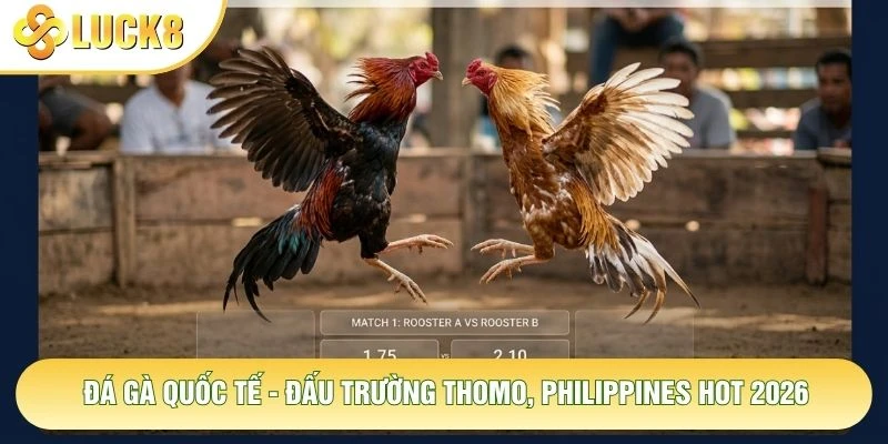 Đá Gà Quốc Tế - Đấu Trường Thomo, Philippines Hot 2026