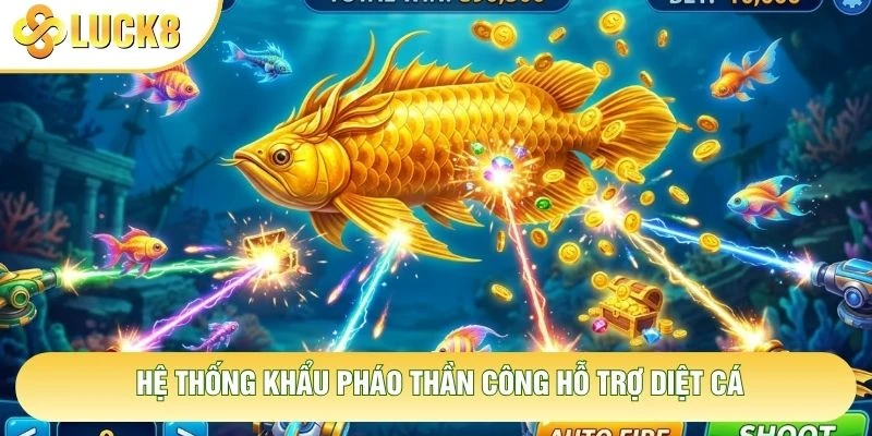 Hệ thống khẩu pháo thần công hỗ trợ diệt cá