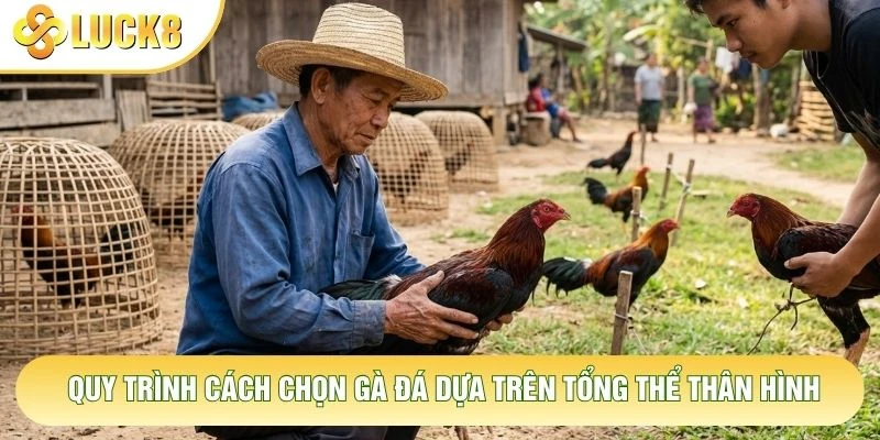 Quy trình cách chọn gà đá dựa trên tổng thể thân hình